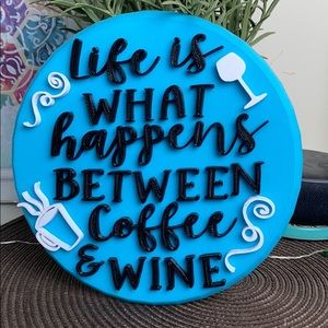 Kitchen wall plaque accent